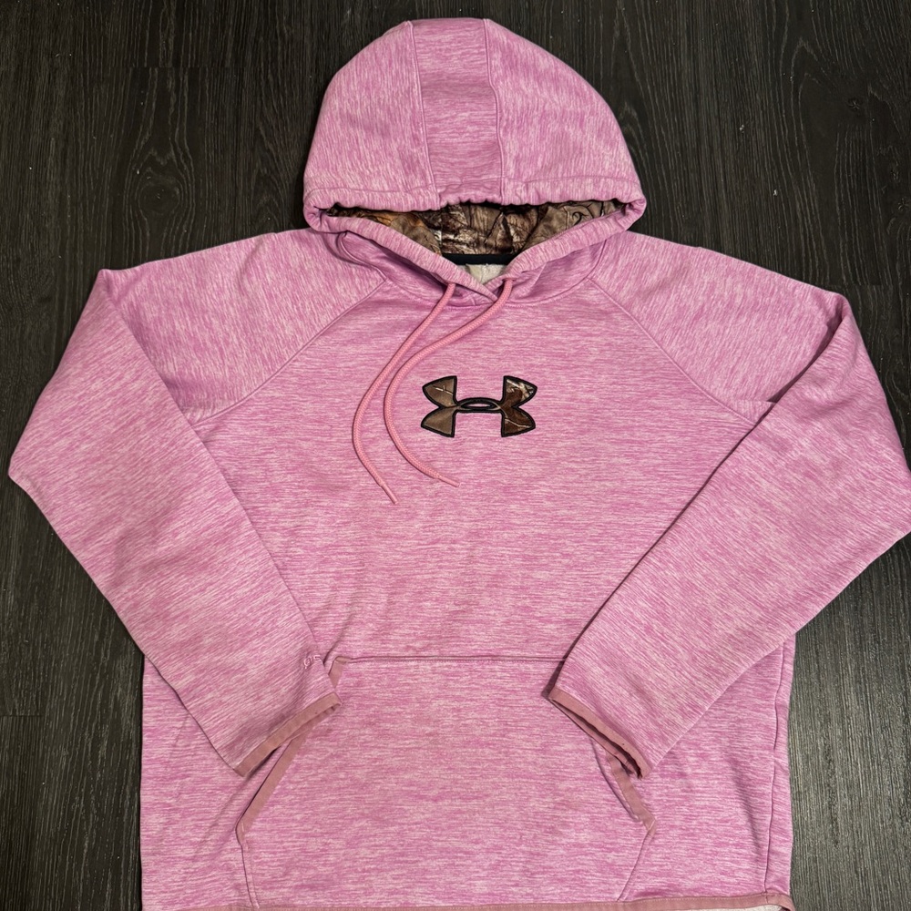 Girls UA Athletic Pink Camp Active 
Polyester Classic Hoodie Size Medium